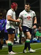 26 August 2023; Tom Stewart and Cian Healy of Ireland the Rugby World Cup warm-up match between Ireland and Samoa at Parc des Sports Jean Dauger in Bayonne, France. Photo by Harry Murphy/Sportsfile