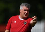 26 August 2023; Cork City assistant manager James Goodwin before the Sports Direct Women’s FAI Cup first round match between Terenure Rangers and Cork City at Richmond Park in Dublin. Photo by Stephen McCarthy/Sportsfile