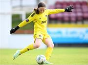 26 August 2023; Cork City goalkeeper Clodagh Fitzgerald during the Sports Direct Women’s FAI Cup first round match between Terenure Rangers and Cork City at Richmond Park in Dublin. Photo by Stephen McCarthy/Sportsfile