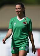 26 August 2023; Kelly Leahy of Cork City before the Sports Direct Women’s FAI Cup first round match between Terenure Rangers and Cork City at Richmond Park in Dublin. Photo by Stephen McCarthy/Sportsfile