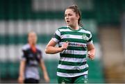 26 August 2023; Scarlett Herron of Shamrock Rovers during the Sports Direct Women’s FAI Cup first round match between Shamrock Rovers and Killester Donnycarney at Tallaght Stadium in Dublin. Photo by Stephen McCarthy/Sportsfile