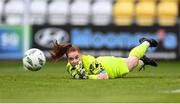 26 August 2023; Killester Donnycarney FC goalkeeper Shauna Whelan during the Sports Direct Women’s FAI Cup first round match between Shamrock Rovers and Killester Donnycarney at Tallaght Stadium in Dublin. Photo by Stephen McCarthy/Sportsfile