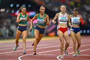 27 August 2023; Sharlene Mawdsley of Ireland competes in the Women's 4x400m Relay final during day nine of the World Athletics Championships at the National Athletics Centre in Budapest, Hungary. Photo by Sam Barnes/Sportsfile
