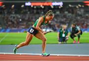 27 August 2023; Sophie Becker of Ireland competes in the Women's 4x400m Relay final during day nine of the World Athletics Championships at the National Athletics Centre in Budapest, Hungary. Photo by Sam Barnes/Sportsfile
