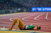 27 August 2023; Sharlene Mawdsley of Ireland after finishing 8th in the Women's 4x400m Relay final during day nine of the World Athletics Championships at the National Athletics Centre in Budapest, Hungary. Photo by Sam Barnes/Sportsfile
