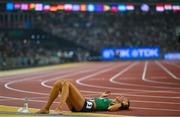 27 August 2023; Sharlene Mawdsley of Ireland after the Women's 4x400m Relay final during day nine of the World Athletics Championships at the National Athletics Centre in Budapest, Hungary. Photo by Sam Barnes/Sportsfile
