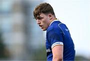 27 August 2023; Niall Smyth of Leinster during the U19 Men's Interprovincial Championship match between Leinster and Connacht at Energia Park in Dublin. Photo by Piaras Ó Mídheach/Sportsfile