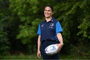 28 August 2023; Head coach Tania Rosser poses for a portrait after a Leinster rugby women's media conference at Leinster HQ in Dublin. Photo by David Fitzgerald/Sportsfile