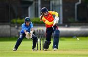 29 August 2023; Shauna Kavanagh of Scorchers during the Evoke Super 50 Cup match between Scorchers and Typhoons at Railway Union Cricket Club in Dublin. Photo by Tyler Miller/Sportsfile