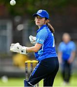 29 August 2023; Joanna Loughran of Typhoons during the Evoke Super 50 Cup match between Scorchers and Typhoons at Railway Union Cricket Club in Dublin. Photo by Tyler Miller/Sportsfile