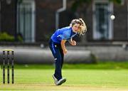 29 August 2023; Georgia Dempsey of Typhoons during the Evoke Super 50 Cup match between Scorchers and Typhoons at Railway Union Cricket Club in Dublin. Photo by Tyler Miller/Sportsfile