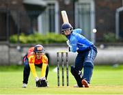 29 August 2023; Robyn Searle of Typhoons during the Evoke Super 50 Cup match between Scorchers and Typhoons at Railway Union Cricket Club in Dublin. Photo by Tyler Miller/Sportsfile