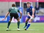 27 August 2023; Daragh Farrell of Leinster in action against Paul Sharkey of Connacht during the U18 Clubs Interprovincial Championship match between Leinster and Connacht at Energia Park in Dublin. Photo by Piaras Ó Mídheach/Sportsfile