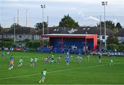 29 August 2023; Clontarf RFC players and Leinster players in action during a Leinster rugby open training session at Clontarf RFC in Dublin. Photo by David Fitzgerald/Sportsfile