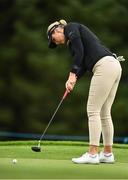 30 August 2023; Olivia Mehaffey of Northern Ireland putting on the 12th green during the Pro-Am event ahead of the KPMG Women's Irish Open Golf Championship at Dromoland Castle in Clare. Photo by Eóin Noonan/Sportsfile