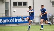 30 August 2023; Conor O’Shaughnessy of Leinster kicks off during the U18 Schools Interprovincial Championship match between Leinster and Munster at Energia Park in Dublin. Photo by Harry Murphy/Sportsfile