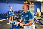 30 August 2023; Aimee Clarke during a Leinster rugby women's gym session at Energia Park in Dublin. Photo by Harry Murphy/Sportsfile