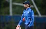 30 August 2023; Contact and breakdown coach Maz Reilly during a Leinster rugby women's squad training session at Energia Park in Dublin. Photo by Harry Murphy/Sportsfile