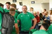 31 August 2023; Keith Earls waits to depart at Dublin Airport ahead of Ireland's flight to France for the 2023 Rugby World Cup. Photo by Harry Murphy/Sportsfile