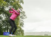 31 August 2023; Tereza Melecká of Czech Republic plays her tee shot from the seventh tee box during day one of the KPMG Women's Irish Open Golf Championship at Dromoland Castle in Clare. Photo by Eóin Noonan/Sportsfile