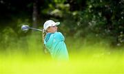 31 August 2023; Olivia Costello of Ireland watches her drive on the 11th hole during day one of the KPMG Women's Irish Open Golf Championship at Dromoland Castle in Clare. Photo by Eóin Noonan/Sportsfile