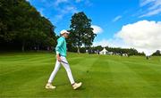 31 August 2023; Olivia Costello of Ireland walks to the 11th green during day one of the KPMG Women's Irish Open Golf Championship at Dromoland Castle in Clare. Photo by Eóin Noonan/Sportsfile