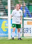 27 August 2023; Chloe O'Brien of Cabinteely during the Sports Direct Women’s FAI Cup first round match between Cabinteely and Bohemians at Carlisle Grounds in Bray, Wicklow. Photo by Stephen McCarthy/Sportsfile