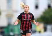 27 August 2023; Lynn Craven of Bohemians during the Sports Direct Women’s FAI Cup first round match between Cabinteely and Bohemians at Carlisle Grounds in Bray, Wicklow. Photo by Stephen McCarthy/Sportsfile