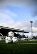1 September 2023; A general view of match balls before the SSE Airtricity Men's Premier Division match between Dundalk and Derry City at Oriel Park in Dundalk, Louth. Photo by Ramsey Cardy/Sportsfile