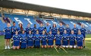 1 September 2023; Contact skills coach Sean O'Brien with the team during a Leinster rugby women's jersey presentation at Energia Park in Dublin. Photo by David Fitzgerald/Sportsfile