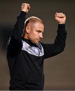 1 September 2023; Shamrock Rovers coach Glenn Cronin celebrates after the final whistle in the SSE Airtricity Men's Premier Division match between Shamrock Rovers and Bohemians at Tallaght Stadium in Dublin. Photo by Tyler Miller/Sportsfile