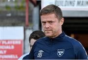1 September 2023; Shelbourne manager Damien Duff before the SSE Airtricity Men's Premier Division match between Shelbourne and St Patrick's Athletic at Tolka Park in Dublin. Photo by Seb Daly/Sportsfile