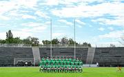 2 September 2023; The Ireland squad, back row, from left, Ross Byrne, Jeremy Loughman, Rob Herring, James Lowe, Jack Crowley, Mack Hansen, Hugo Keenan, Jimmy O'Brien, Jamison Gibson-Park and Craig Casey, with middle row, from left, Dan Sheehan, Joe McCarthy, James Ryan, Tadhg Beirne, Iain Henderson, Ryan Baird, Stuart McCloskey, Caelan Doris, Tom O'Toole, Andrew Porter and Ronan Kelleher and front row, from left, Robbie Henshaw, Bundee Aki, Dave Kilcoyne, Josh van der Flier, Jack Conan, Garry Ringrose, captain Jonathan Sexton, Peter O’Mahony, Tadhg Furlong, Finlay Bealham, Conor Murray and Keith Earls before an open training session at Stade Vallée du Cher in Tours, France. Photo by Brendan Moran/Sportsfile