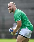 2 September 2023; Jeremy Loughman during an Ireland rugby open training session at Stade Vallée du Cher in Tours, France. Photo by Brendan Moran/Sportsfile