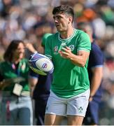 2 September 2023; Jimmy O’Brien during an Ireland rugby open training session at Stade Vallée du Cher in Tours, France. Photo by Brendan Moran/Sportsfile