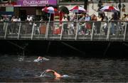 2 September 2023; Competitors in action during the 103rd Jones Engineering Liffey Swim organised by Leinster Open Sea. Photo by David Fitzgerald/Sportsfile