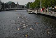 2 September 2023; Competitors in action during the 103rd Jones Engineering Liffey Swim organised by Leinster Open Sea. Photo by David Fitzgerald/Sportsfile