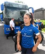 2 September 2023; Natasja Behan of Leinster arrives before the Vodafone Women’s Interprovincial Championship final between Munster and Leinster at Musgrave Park in Cork. Photo by Eóin Noonan/Sportsfile