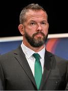 2 September 2023; Head coach Andy Farrell during the Ireland Rugby World Cup 2023 welcome ceremony at Le Grand Théâtre de Tours in France. Photo by Brendan Moran/Sportsfile