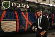 2 September 2023; Robbie Henshaw arrives for the Ireland Rugby World Cup 2023 welcome ceremony at Le Grand Théâtre de Tours in France. Photo by Brendan Moran/Sportsfile