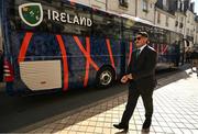 2 September 2023; Tom O’Toole arrives for the Ireland Rugby World Cup 2023 welcome ceremony at Le Grand Théâtre de Tours in France. Photo by Brendan Moran/Sportsfile