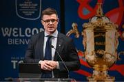 2 September 2023; Former Ireland captain and Rugby World Cup 2023 board member Brian O'Driscoll during the Ireland Rugby World Cup 2023 welcome ceremony at Le Grand Théâtre de Tours in France. Photo by Brendan Moran/Sportsfile