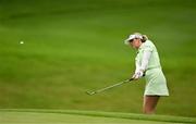 3 September 2023; Olivia Mehaffey of Northern Ireland chips onto the sixth green during day four of the KPMG Women's Irish Open Golf Championship at Dromoland Castle in Clare. Photo by Eóin Noonan/Sportsfile