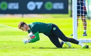 4 September 2023; Goalkeeper Mark Travers during a Republic of Ireland training session at the FAI National Training Centre in Abbotstown, Dublin. Photo by Stephen McCarthy/Sportsfile