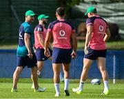 5 September 2023; Assistant coach Mike Catt, left, during an Ireland rugby squad training session at Complexe de la Chambrerie in Tours, France. Photo by Brendan Moran/Sportsfile
