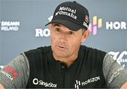 5 September 2023; Pádraig Harrington of Ireland during a media conference in advance of the Horizon Irish Open Golf Championship at The K Club in Straffan, Kildare. Photo by Eóin Noonan/Sportsfile