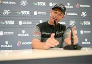 5 September 2023; Pádraig Harrington of Ireland during a media conference in advance of the Horizon Irish Open Golf Championship at The K Club in Straffan, Kildare. Photo by Eóin Noonan/Sportsfile