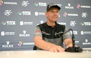 5 September 2023; Pádraig Harrington of Ireland during a media conference in advance of the Horizon Irish Open Golf Championship at The K Club in Straffan, Kildare. Photo by Eóin Noonan/Sportsfile