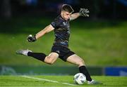 21 August 2023; UCD goalkeeper Kian Moore during the Sports Direct Men’s FAI Cup Second Round match between UCD and Galway United at the UCD Bowl in Dublin. Photo by Ben McShane/Sportsfile