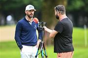 5 September 2023; Billy Horschel of USA speaking to Off the Ball after a practice round in advance of the Horizon Irish Open Golf Championship at The K Club in Straffan, Kildare. Photo by Eóin Noonan/Sportsfile